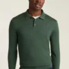 Merino-Polo mit langen Ärmeln Merino-Polo mit langen Ärmeln