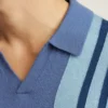 Merino-Pullover im Polo-Stil Merino-Pullover im Polo-Stil