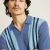 Merino-Pullover im Polo-Stil Merino-Pullover im Polo-Stil