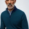 Merino-Pullover mit halbem Reißverschluss Merino-Pullover mit halbem Reißverschluss