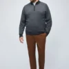 Merino-Pullover mit halbem Reißverschluss – Große Größen Merino-Pullover mit halbem Reißverschluss – Große Größen