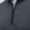 Merino-Pullover mit halbem Reißverschluss – Große Größen Merino-Pullover mit halbem Reißverschluss – Große Größen