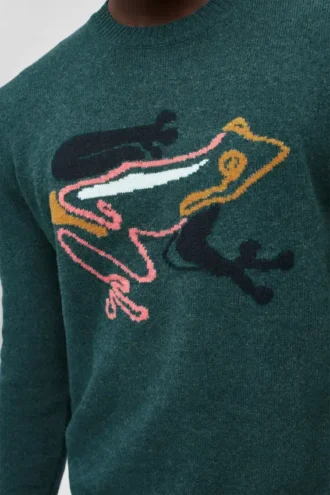 Merino-Pullover mit Rundhalsausschnitt