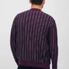 Merino-Strickjacke mit Streifen Merino-Strickjacke mit Streifen