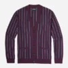 Merino-Strickjacke mit Streifen Merino-Strickjacke mit Streifen