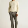 Merino-Zopfmuster-Pullover Merino-Zopfmuster-Pullover