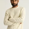 Merino-Zopfmuster-Pullover Merino-Zopfmuster-Pullover
