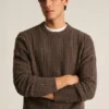 Merino-Zopfmuster-Pullover Merino-Zopfmuster-Pullover