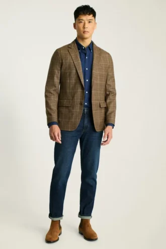 Mühelos raffiniert: Der Unconstructed Bonobos Jetsetter Blazer