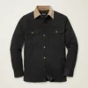 Mit Teddy-Fleece gefütterte Canvas-Jacke