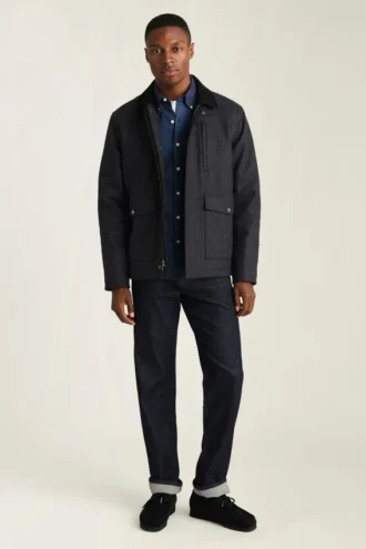 Mit Wolle gefütterte Jacke für Herren von Bonobos | Italienische Wolle im Lodge-Stil