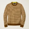 Mittelschwerer Pullover mit Rundhalsausschnitt und Streifenmuster Mittelschwerer Pullover mit Rundhalsausschnitt und Streifenmuster