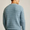 Mittelstarker Pullover mit Strukturmuster und Rundhalsausschnitt Mittelstarker Pullover mit Strukturmuster und Rundhalsausschnitt