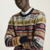 Nyc Fair-Isle-Pullover | Herren-Fair-Isle-Pullover mit NYC-Ikonen Nyc Fair-Isle-Pullover | Herren-Fair-Isle-Pullover mit NYC-Ikonen