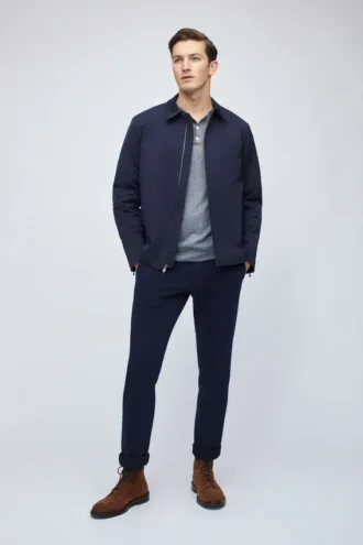 Nylon-Jacke mit durchgehendem Reißverschluss