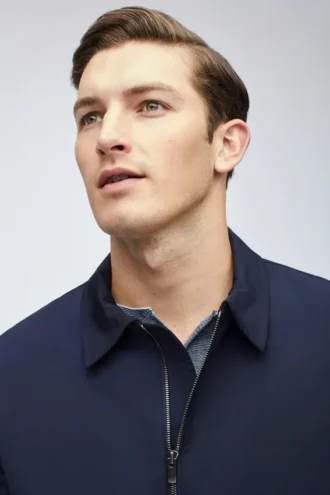 Nylon-Jacke mit durchgehendem Reißverschluss