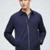 Nylon-Jacke mit durchgehendem Reißverschluss Nylon-Jacke mit durchgehendem Reißverschluss