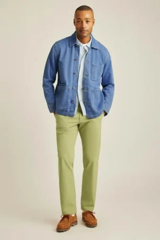 Overshirt aus Hanf-Denim