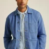 Overshirt aus Hanf-Denim