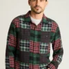 Patchwork-Hemd für Herren von Bonobos | Festliches Baumwoll-Doppelgewebe Patchwork-Hemd für Herren von Bonobos | Festliches Baumwoll-Doppelgewebe
