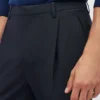 Plissierte Stretch-Wollhose Plissierte Stretch-Wollhose