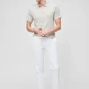 Polo-Pullover aus Baumwoll-Leinen Polo-Pullover aus Baumwoll-Leinen
