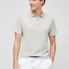 Polo-Pullover aus Baumwoll-Leinen Polo-Pullover aus Baumwoll-Leinen