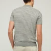 Polo-Pullover aus Baumwoll-Leinen Polo-Pullover aus Baumwoll-Leinen