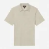 Polo-Pullover aus Baumwoll-Leinen Polo-Pullover aus Baumwoll-Leinen
