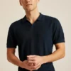 Polo-Pullover aus Leinenmischung Polo-Pullover aus Leinenmischung