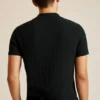 Polo-Pullover mit strukturierten Streifen Polo-Pullover mit strukturierten Streifen