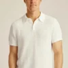Polo-Pullover mit vertikalem Stich