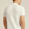 Polo-Pullover mit vertikalem Stich
