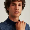 Pullover aus Baumwolle und Kaschmir mit Stehkragen Pullover aus Baumwolle und Kaschmir mit Stehkragen