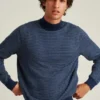 Pullover aus Baumwolle und Kaschmir mit Stehkragen Pullover aus Baumwolle und Kaschmir mit Stehkragen