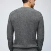 Pullover aus Baumwolle und Kaschmir mit Zopfmuster und Rundhalsausschnitt Pullover aus Baumwolle und Kaschmir mit Zopfmuster und Rundhalsausschnitt