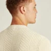 Pullover aus Baumwolle und Kaschmir mit Zopfmuster und Rundhalsausschnitt Pullover aus Baumwolle und Kaschmir mit Zopfmuster und Rundhalsausschnitt