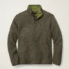 Pullover aus italienischer Wolle mit halbem Reißverschluss Pullover aus italienischer Wolle mit halbem Reißverschluss