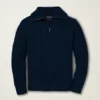 Pullover mit halbem Reißverschluss und Kragen Pullover mit halbem Reißverschluss und Kragen