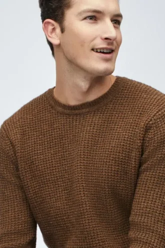 Pullover mit Rundhalsausschnitt aus Yak-Mischung