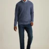 Pullover mit Rundhalsausschnitt und Rautenmuster Pullover mit Rundhalsausschnitt und Rautenmuster