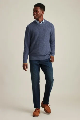 Pullover mit Rundhalsausschnitt und Rautenmuster