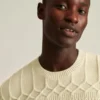Pullover mit Rundhalsausschnitt und Zopfmuster Pullover mit Rundhalsausschnitt und Zopfmuster