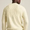 Pullover mit Rundhalsausschnitt und Zopfmuster Pullover mit Rundhalsausschnitt und Zopfmuster