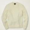 Pullover mit Rundhalsausschnitt und Zopfmuster Pullover mit Rundhalsausschnitt und Zopfmuster