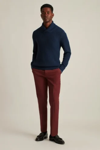 Pullover mit Schalkragen