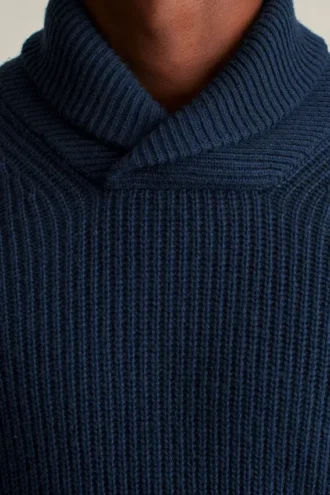 Pullover mit Schalkragen