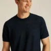 Pullover-T-Shirt aus Leinenmischung Pullover-T-Shirt aus Leinenmischung