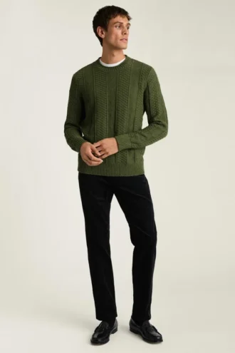 Rollkragenpullover aus Baumwolle und Kaschmir