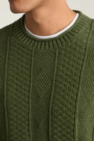 Rollkragenpullover aus Baumwolle und Kaschmir